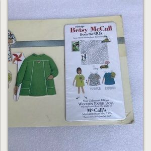 Vtg Betsy McCall Wooden Paper Doll of 60’s & 70’s